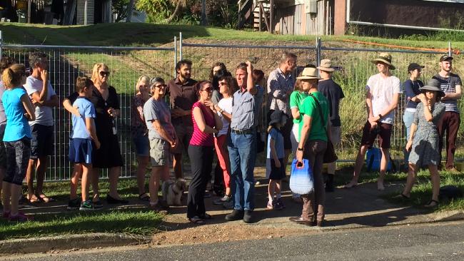 Community protest to save houses at Jones St, Highgate Hill, from demolition