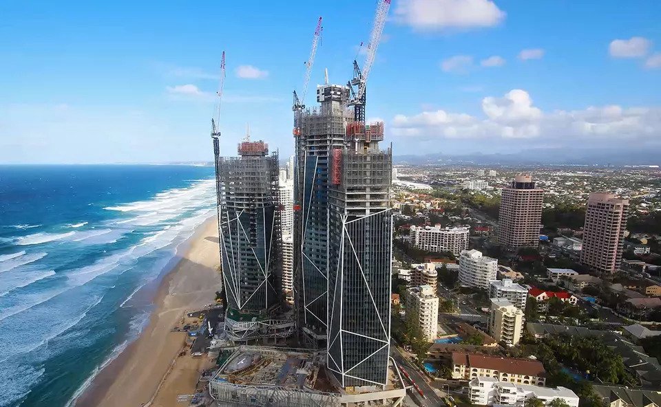 Crane Spotting Gold Coast Cranes Rise as Brisbane Sees Decline.-min