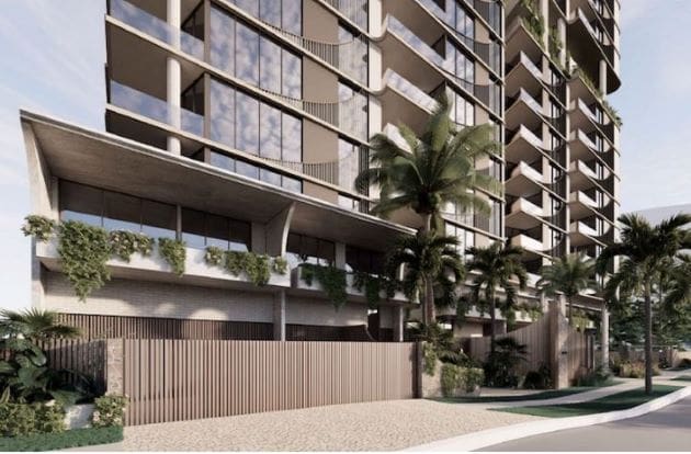 Gold Coast Apartment Construction, 27-storey, 96-apartment development in Surfers Paradise