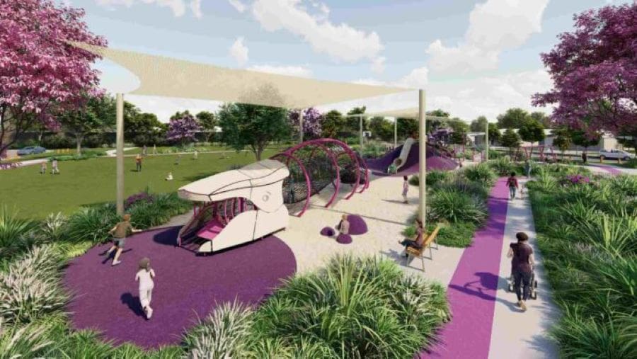 An artist's impression of the new park, Whale Park
