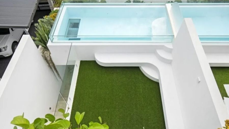 glass pool
