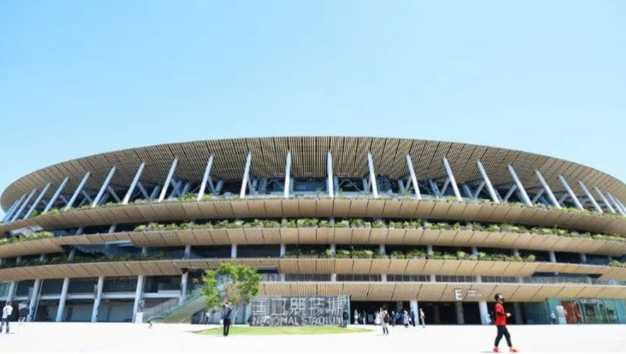 The Japan National Stadium, the main stadium for the Tokyo 2020 Olympic and Paralympic Games, is hybrid structure that combines steel and wood.